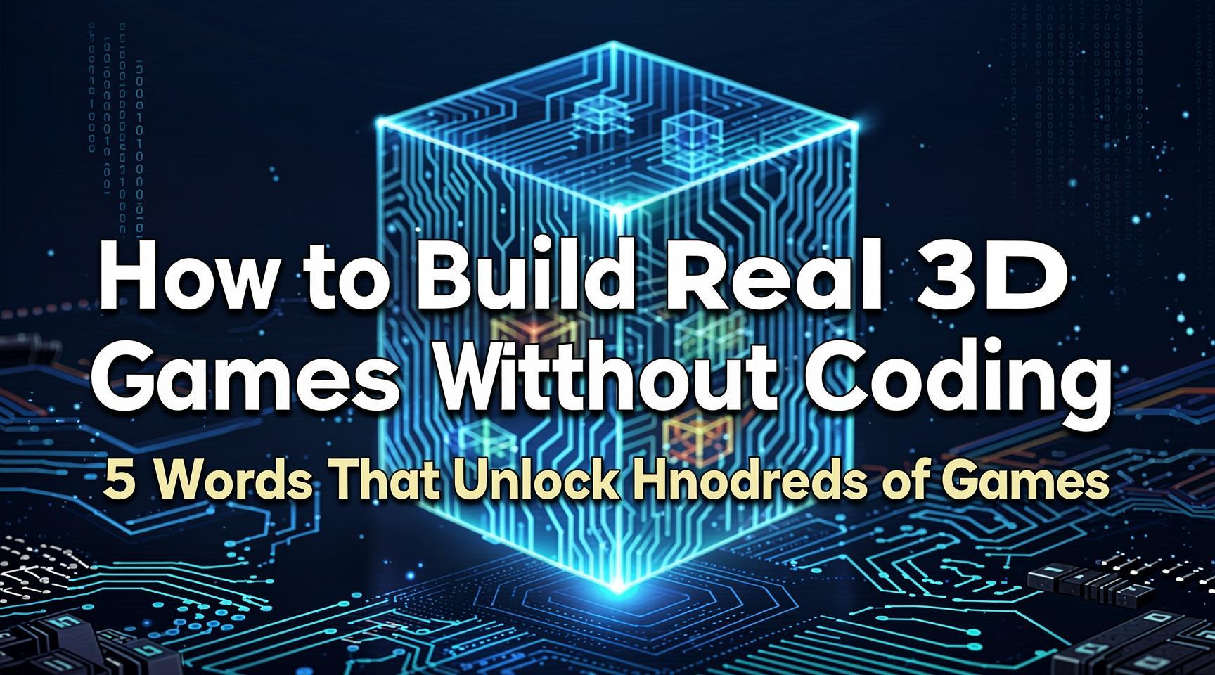 How to Build Real 3D Games Without Coding