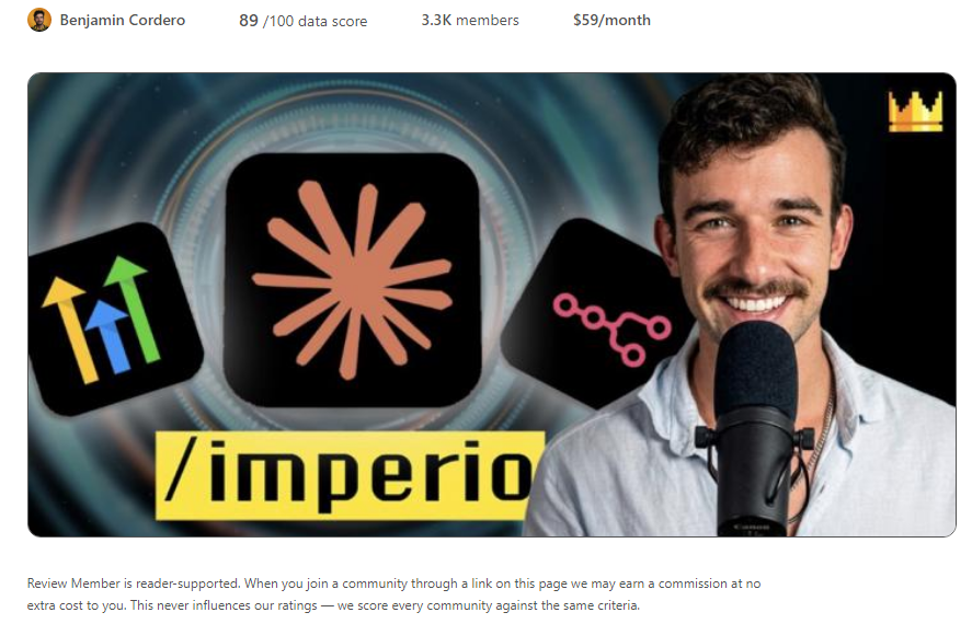 Imperio Agéntico Skool Review 2026: $59/mo AI Community