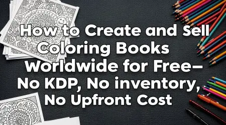 How to Create and Sell Coloring Books Worldwide for Free—No KDP, No Inventory, No Upfront Cost