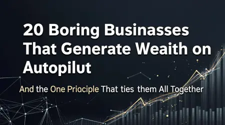 20 Boring Businesses That Generate Wealth on Autopilot
